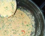 A picture of step 3 of Oats & Rice flour vegetable chila.