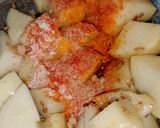 A picture of step 3 of Masala aloo.