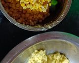 আলু ও কাঁচা কলা দিয়ে মটর ডালের বড়ার ডালনা(daler borar dalna recipe in Bengali) রেসিপির ধাপ 2 ছবি