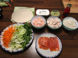 Rollito de primavera crudo
