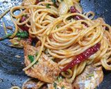 รูปขั้นตอนการทำที่ 3 ของ Spaghetti with Canned mackerel 🙏