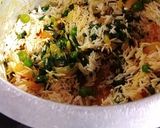 A picture of step 5 of Methi Muttar Rice.