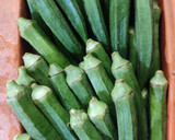 A picture of step 1 of வதக்கி விட்ட வெண்டைக்காய் சாம்பார்(Roasted Bhindi Sambar) (Vendaikkaai sambar recipe in tamil).