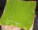 Foto langkah ke 3 dari resep Green Tea Toast.