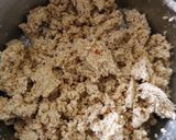 A picture of step 4 of Allittu Unde (Popped Sorghum Flour Laddus).
