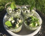 Une image de l'étape 8 de Courgettes chèvre-menthe façon banoffee.