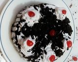 A picture of step 8 of Black Forest cake.