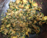 வெந்தயக்கீரை, உருளைக் கிழங்கு மசாலா ரெசிபி ஸ்டேப் 4 புகைப்படம்