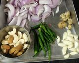 A picture of step 1 of Methi malai mutter.