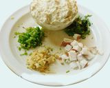 A picture of step 1 of Coconut Bonda.