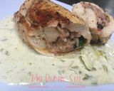 Foto del paso 5 de la receta: Pechugas Rellenas En Salsa De Alguashte Y Loroco