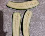 Foto del paso 3 de la receta: Calabacines rellenos de atún y huevo