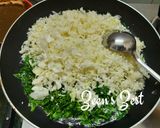 A picture of step 1 of Cabbage Methi.
