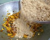 A picture of step 4 of Leftover chapathi mixture.
