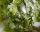 A picture of step 1 of Dischi Volanti Vegetable Bolognese.