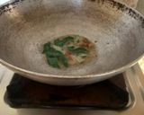 A picture of step 1 of Sev Tomato Sabji - Gujarati dinner sabji with butter roti.