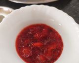 A picture of step 8 of WorkShop Chocolate hummus with strawberry flavoured toast.