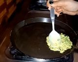A picture of step 5 of Kaddu Ke Patte Ka Vada Orissa style.