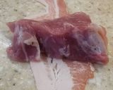 Baconös szűzpecsenye vörösboros áfonyalekvárral recept fázis 1 fotója