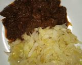 A picture of step 7 of WET FRIED LIVER* SAUTÉED *CABBAGE*UGALI.