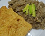 Foto del paso 10 de la receta: Dip de atún y berenjena con tostadas de ajo🍆🧅🥖🥯🥙🌯