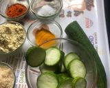 A picture of step 1 of Sponge gourd pakore.