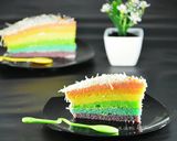 Foto langkah ke 9 dari resep Rainbow Cake.