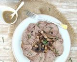 Foto del passaggio 4 della ricetta Arrosto di vitella con funghi porcini e guanciale