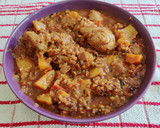 Foto del paso 7 de la receta: Patatas guisadas con muslitos de pollo y pescado