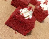 A picture of step 4 of Red velvet cake.
