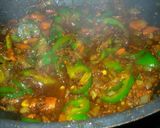 A picture of step 11 of Paneer chilli.