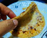 A picture of step 5 of Potato and cheese flatbread.