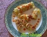 Foto langkah ke 7 dari resep Nasi goreng gulung / omelet nasi goreng.