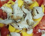 Foto del paso 2 de la receta: Hojas de lechuga rellenas de pollo y mango