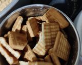 A picture of step 1 of Biscuit Cake.