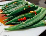 Hình bước làm 4 của món Đậu bắp sốt cay