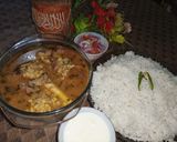 A picture of step 6 of Daal Gosht.