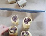 Foto del paso 7 de la receta: Crujiente de morcilla con uvas y pera