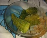A picture of step 2 of Karele ki chutney.