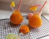 A picture of step 1 of Orange Carrots Drink.