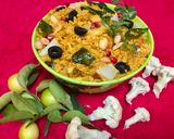 A picture of step 6 of Keto Poha.