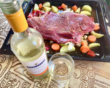 Foto del paso 4 de la receta: Vacío en colchón de verduras