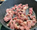 Une image de l'étape 5 de Sauté de porc aux pommes de terre, ananas et trévise.