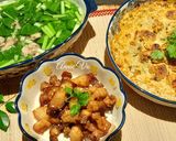 Hình bước làm 3 của món Canh cải ngọt nấu thịt xay