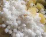A picture of step 2 of Sabudana rasgulla.
