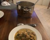 A picture of step 14 of Tuscan Soup.