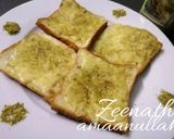 A picture of step 2 of Cheesy Thyme Bread Open Sandwiches.