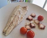 Foto del paso 4 de la receta: Lubina con cherries y pulpo