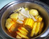 Hình bước làm 1 của món Lẩu chua cay