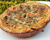 Vegetarian Mushroom and cherry tomato quiche recipe step 10 photo